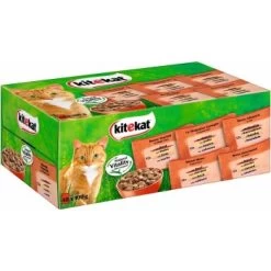 Kitekat Landpicknick In Saftiger Soße Multipack 48 X 100g Bunte Vielfalt, In Sauce