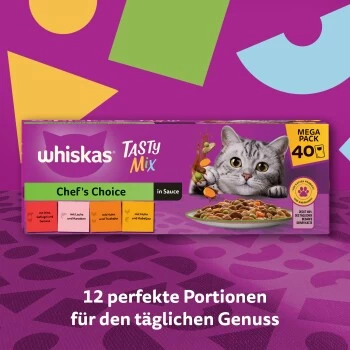 Whiskas Tasty Mix Multipack Chef's Choice In Sauce 40 X 85g – Bild 6