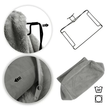 Lionto Katzenbett Für Heizungen Dunkelgrau – Bild 5