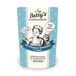 Betty's Landhausküche Frischebeutel Mit Känguru 12 X 100g Für Katze