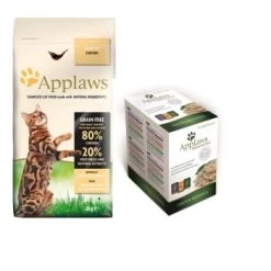 Applaws Adult Mischfütterungs-Set Applaws Adult Huhn 2kg + Applaws Multipack Adult Huhn Variation 12x70g