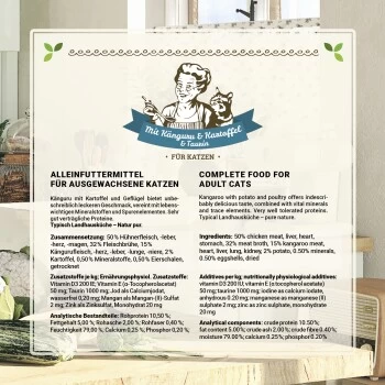 Betty's Landhausküche Frischebeutel Mit Känguru 12 X 100g Für Katze – Bild 6