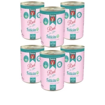 Fellicita Rind Pur Für Kitten 6x 400g – Bild 2